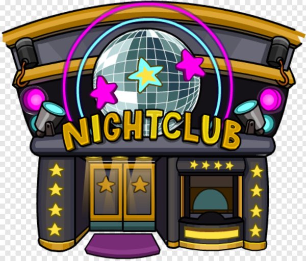 Нарисованный ночной клуб