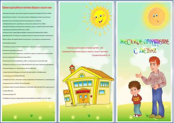 Буклеты для родителей