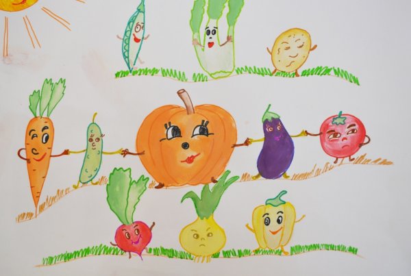 Овощной переполох конкурс рисунков