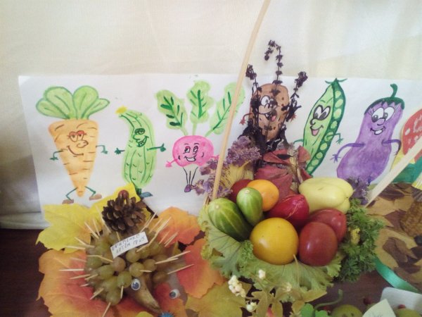 Рисунок на тему овощной переполох