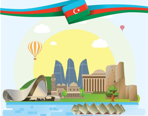 Музей Баку вектор