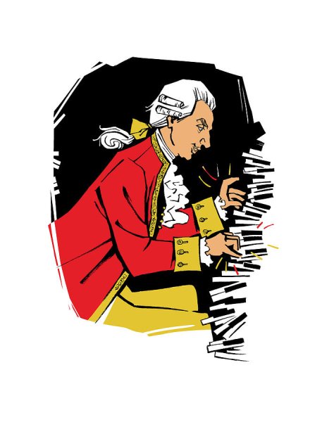 Плакат Моцарт