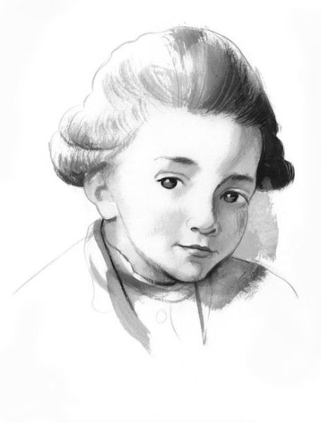 Вольфганг Амадей Моцарт нарисовать