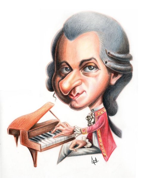 Моцарт шарж