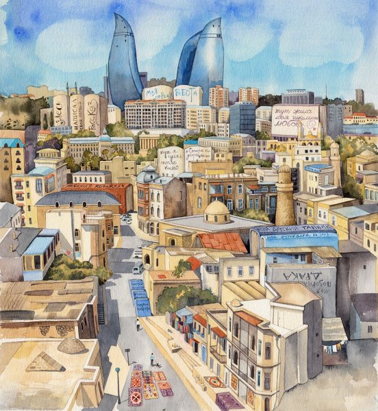 Город рисунок