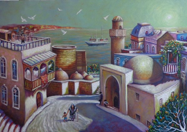 Фуад Манафов иллюстрации старой Баку