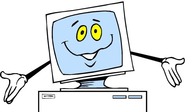 Компьютер мультяшный