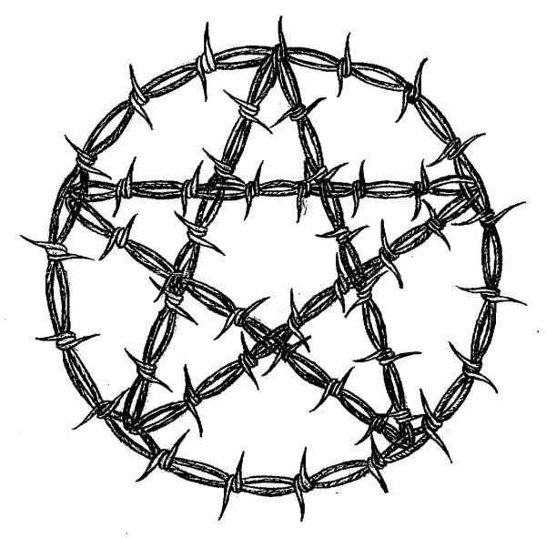 Колючая проволока рисунок
