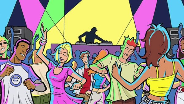 Силуэт цветной