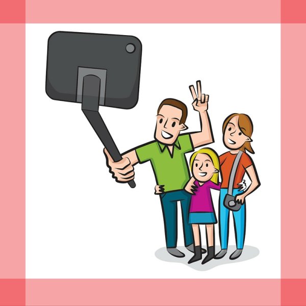 Селфи мультяшное