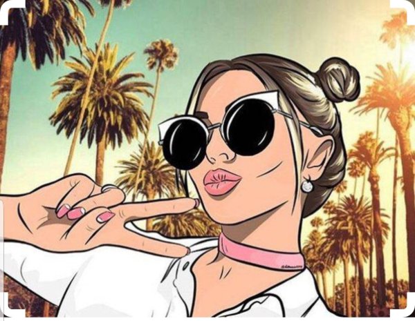 Мультяшка в солнечных очках