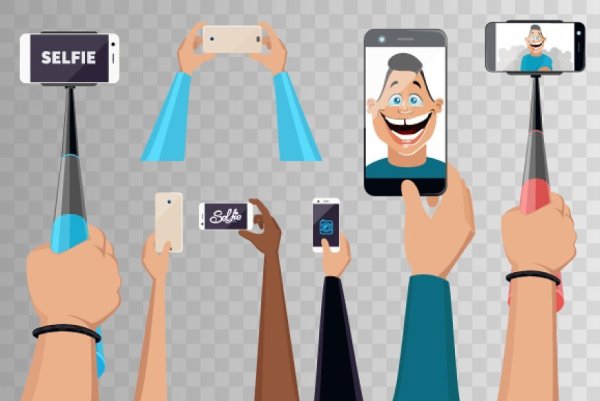 Селфи иллюстрация