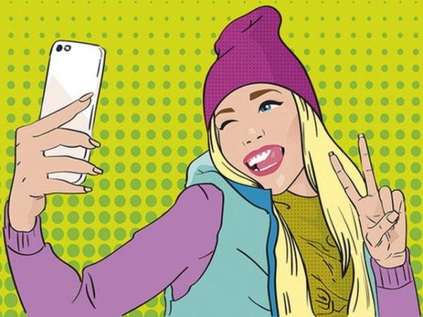 Поп арт девочка подросток