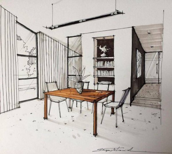 Эскиз театральной декорации