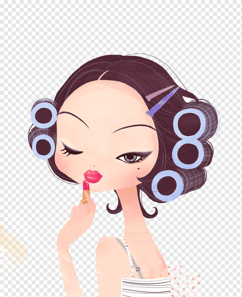 Визажист на прозрачном фоне