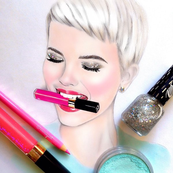 Визажист иллюстрация