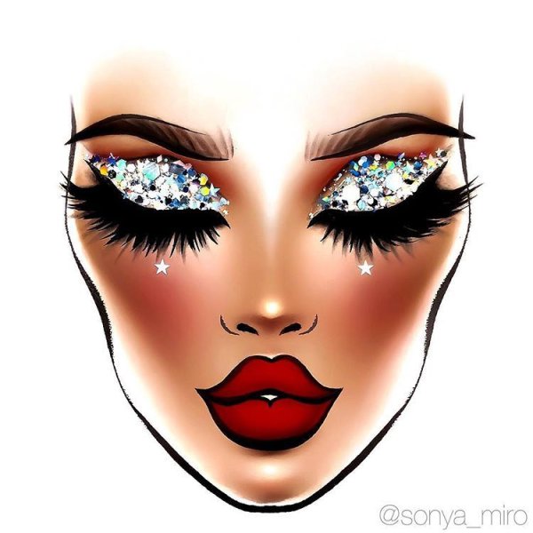 Макияж векторный клипарт