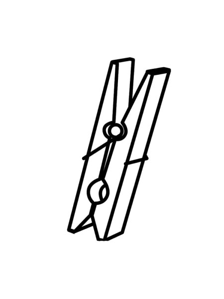 Прищепка контур