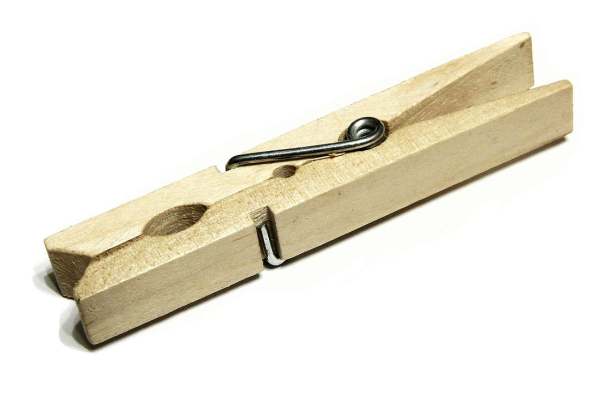 Рисование прищепок на веревке