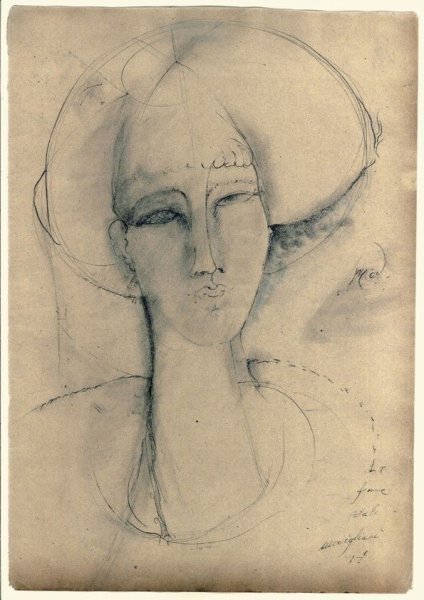 Модильяни Наброски Ахматовой