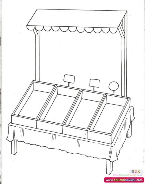 Витрина магазина рисунок