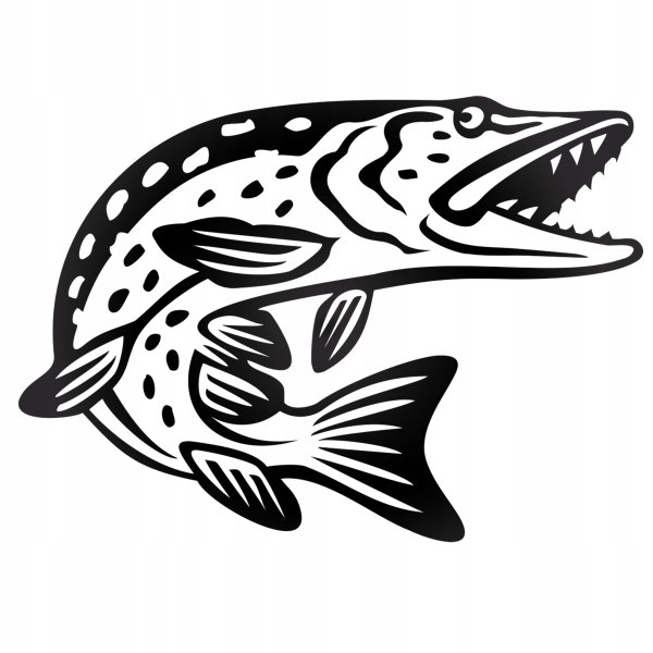 Щука силуэт