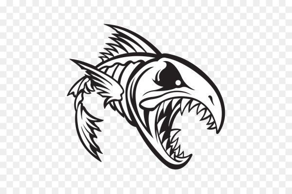 Тату хищных рыб