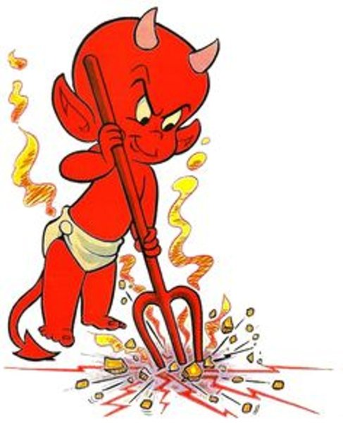 Черт мультяшный