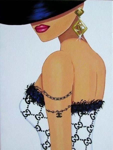 Гламурные девушки Рисованные