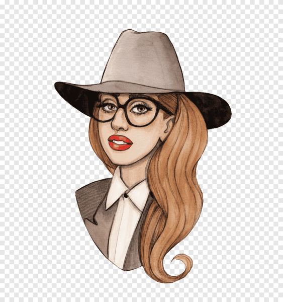 Женщина сидит рисунок