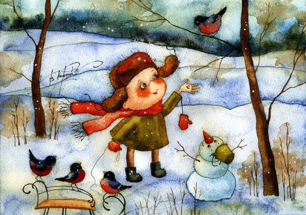 Виктория Кирдий художник зима