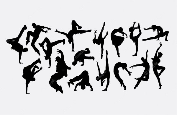 Современная хореография силуэт