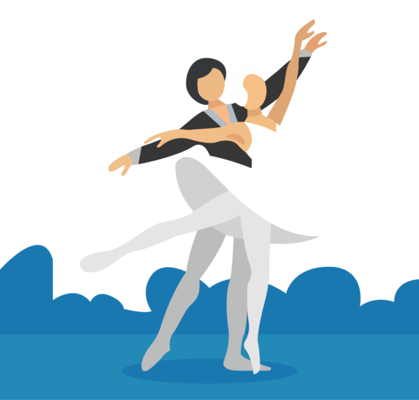 Хореограф силуэт