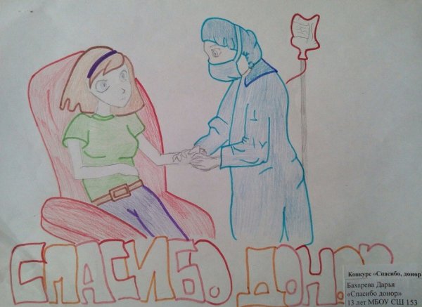 Рисунок на тему донорство