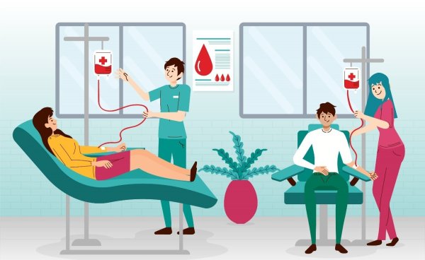 Сдача крови рисунок