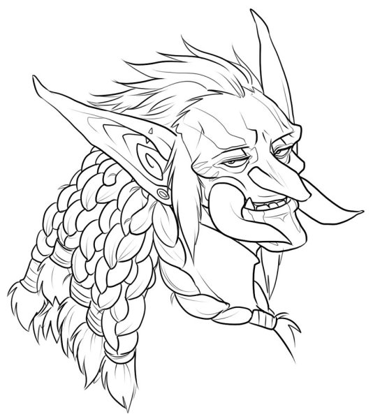 World of Warcraft раскраска Сильвана