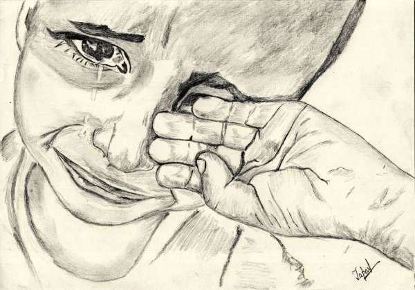 Рисунки карандашом грустные