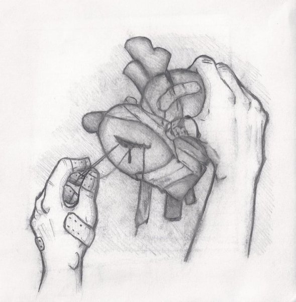 Душевные рисунки карандашом