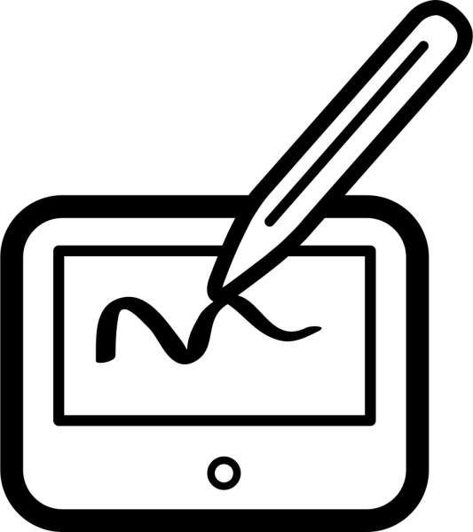 Значок графического планшета