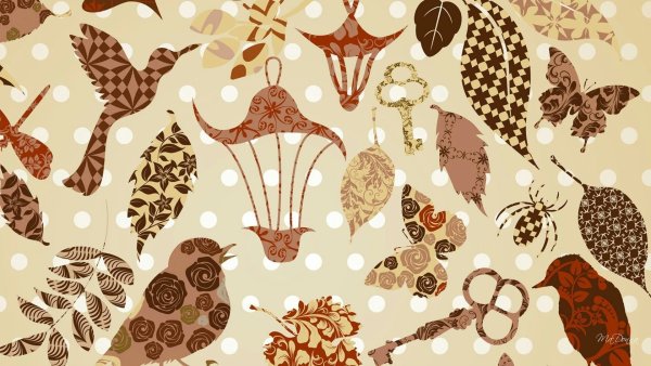 Паттерны коричневые