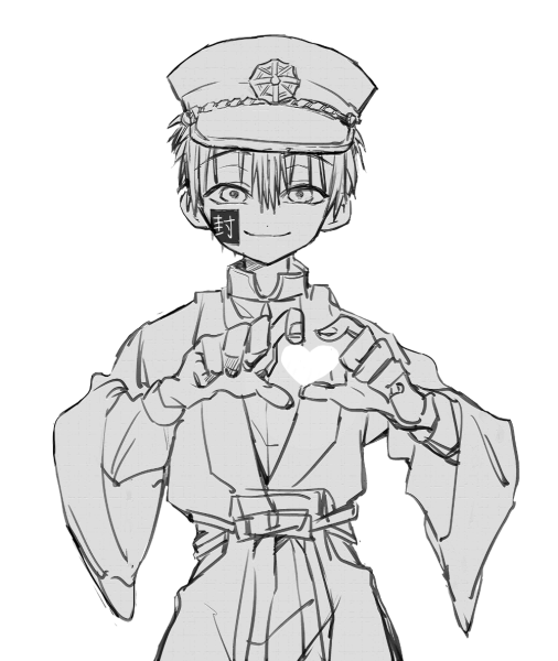 Ханако черно белый