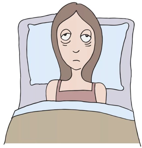 Невыспавшаяся девушка