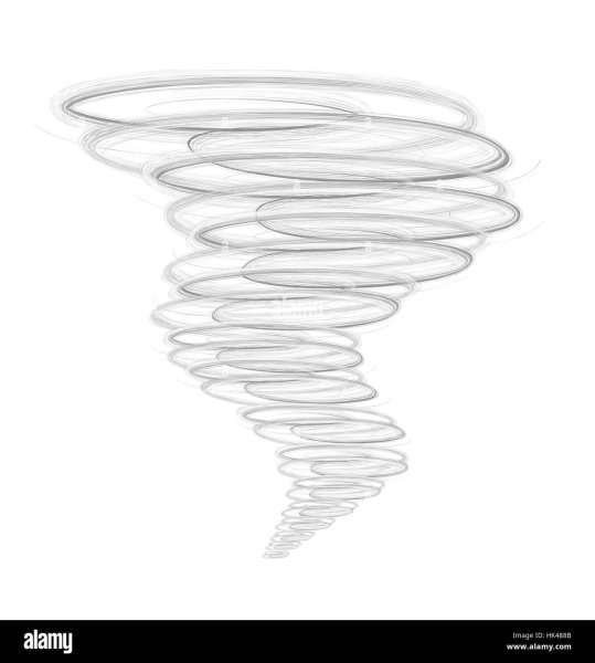 Ураган на белом фоне