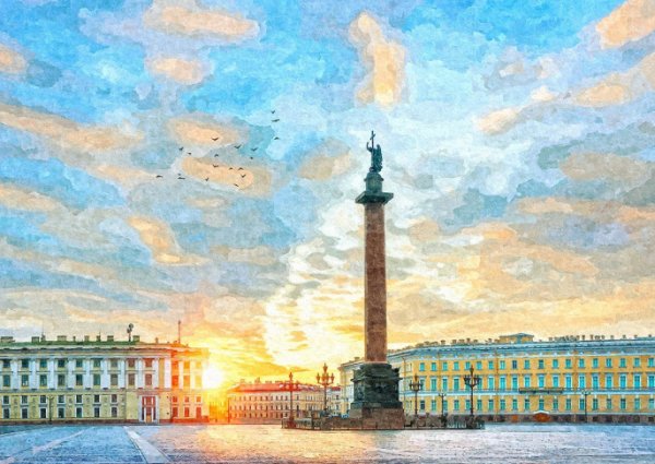 Александровская колонна схема