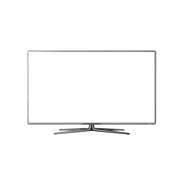 Телевизор плоский на прозрачном фоне