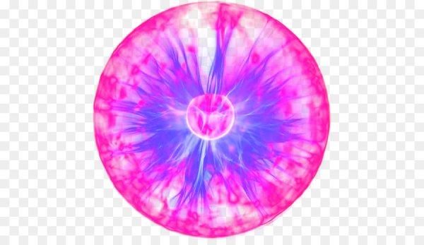 Розовый магический шар вид сверху