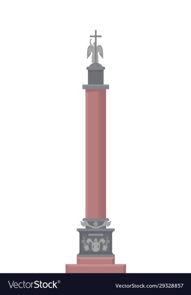 Александрийский столп вектор