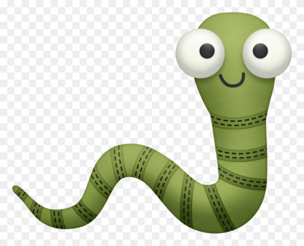 Червяк мультяшный