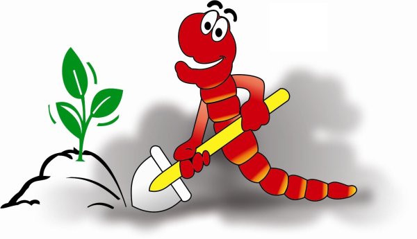 Зелёный червяк из мультика