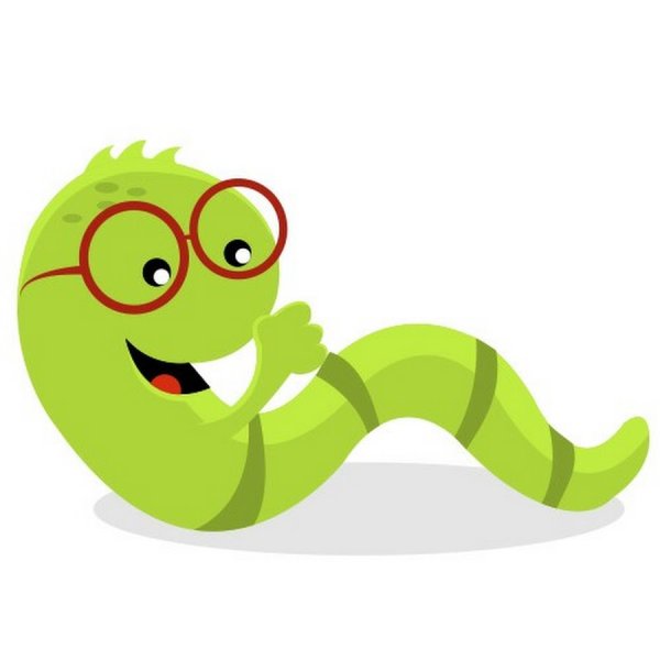 Улыбающийся червячок